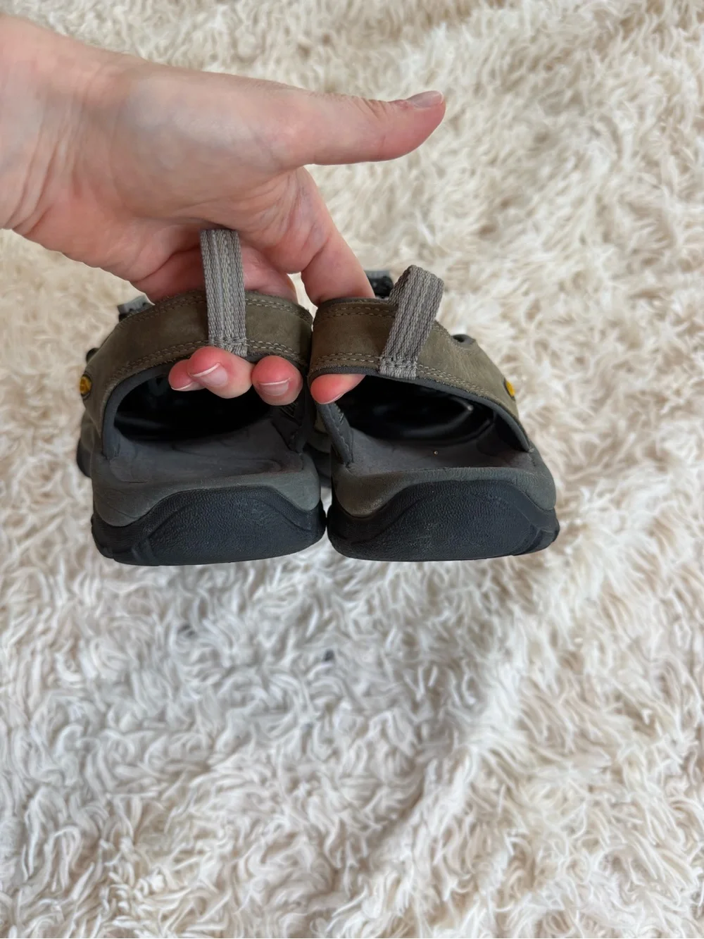KEEN Newport Waterproof Leather Hiking Sport Sandals Gray Men’s US 8 EU 40.5